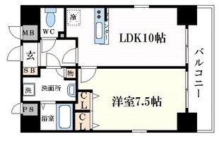 リーガル西天満の物件間取画像